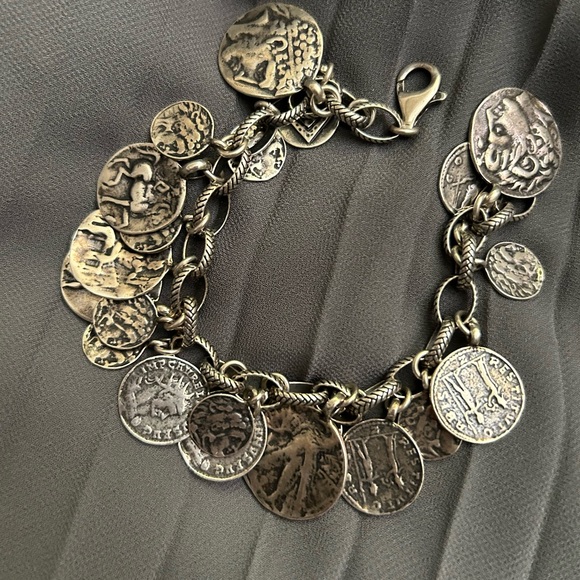 Silpada Bracelet Roman Coin RARE Sterling Silver B1624 - Picture 3 of 5